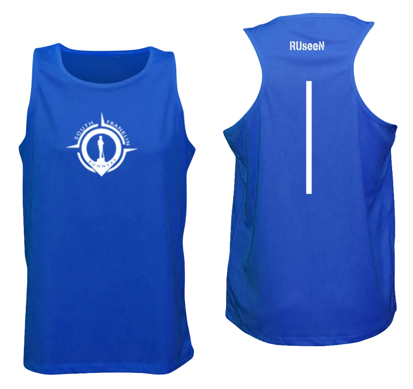 RUseeN Reflective Apparel Clubs Men's Reflective Tank Top - South Franklin (TN) Runners