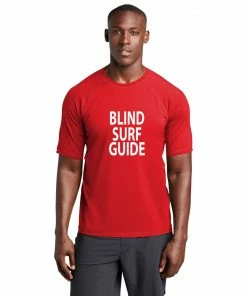 RUSEEN Reflective Apparel Blind Fitness - Blind Surf Guide Rash Guard Tee Clubs