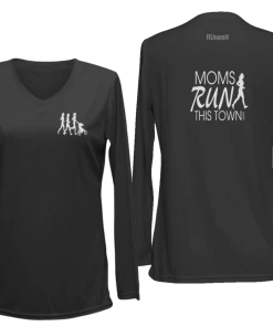 RUseeN Reflective Apparel Women's Reflective Long Sleeve - Moms Run This Town