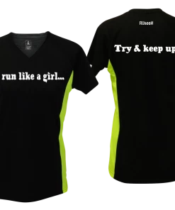 RUseeN Reflective Apparel Women's Reflective Short Sleeve Shirt – I Run Like A Girl Sale