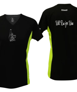 RUseeN Reflective Apparel Women's Reflective Short Sleeve Shirt – Will Run For Wine