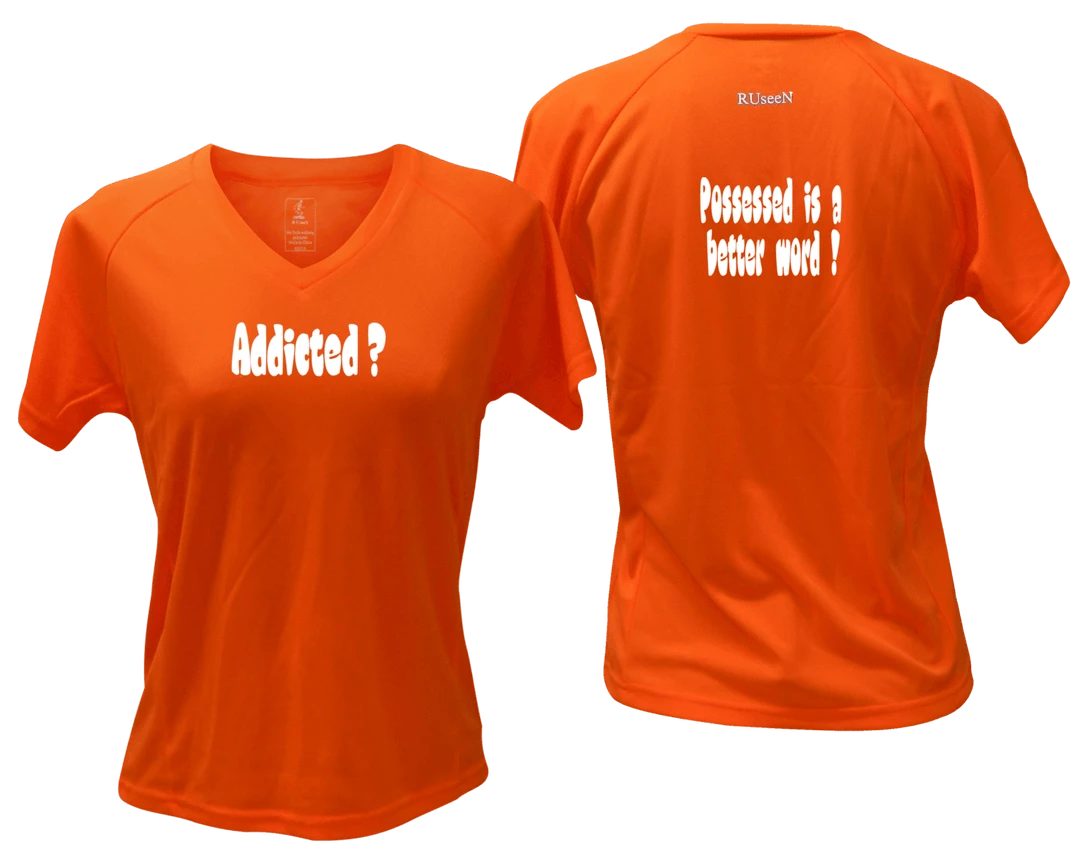 RUseeN Reflective Apparel Women's Reflective Short Sleeve Shirt - Addicted