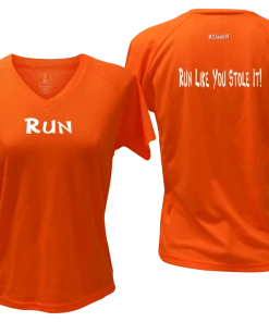 RUseeN Reflective Apparel Sale Women's Reflective Short Sleeve Shirt – Run Like You Stole It