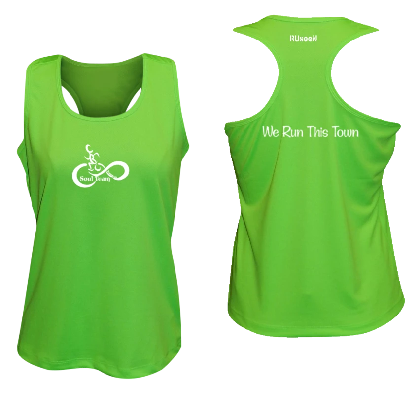 RUseeN Reflective Apparel Women's Reflective Tank Top - Soul Team - Town