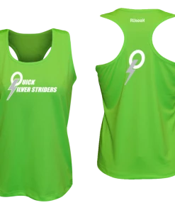 RUseeN Reflective Apparel Women's Reflective Tank Top - Quicksilver Striders 3 Colors Clubs