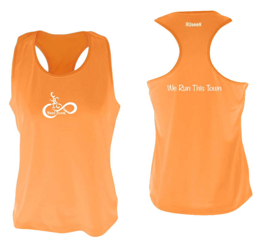 RUseeN Reflective Apparel Women's Reflective Tank Top - Soul Team - Town