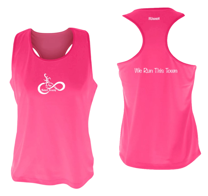 RUseeN Reflective Apparel Women's Reflective Tank Top - Soul Team - Town